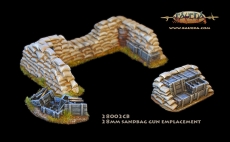 28mm AT gun sandbags emplacement