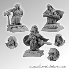 Dwarves Female Characters set 1