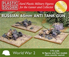 1/72nd Russian 45mm anti tank gun