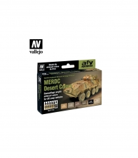 Set Vallejo Model Air 6 u. (17 ml.) MERDC Desert Colors 71212