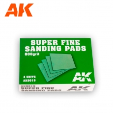 SUPER FINE SANDING PADS 800 GRIT. 4 UNITS.