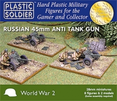 28mm Russian 45mm anti tank gun