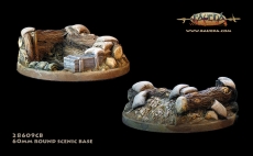 28mm round scenic base (1 x 25mm round hole)