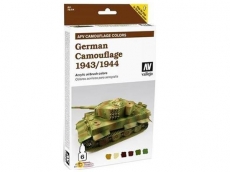 Armour Acrylic Model Air Paint Set - German Camouflage 1943-44 6