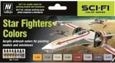 Star Fighters Colors Vallejo Model Air Paint Set 17ml