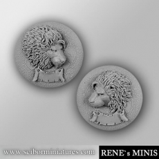 Royal Lion Reliefs set 2