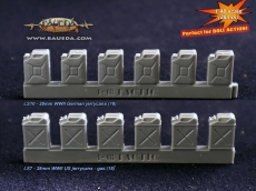 28mm WWII US jerrycans - gas (18 pcs.)