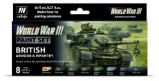 WWIII Paint Set British Armour & Infantry