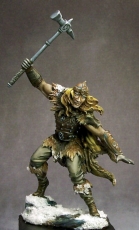 Male Barbarian with Warhammer