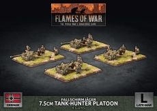 Fallschirmjager 7.5cm Tank Hunter Platoon (x4 Plastic)