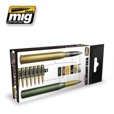 AMMO of Mig Jimenez  WWII AMMUNITION COLORS Set