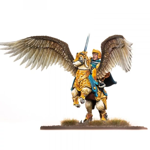 Halfling General on Winged Aralez (Muster Captain)